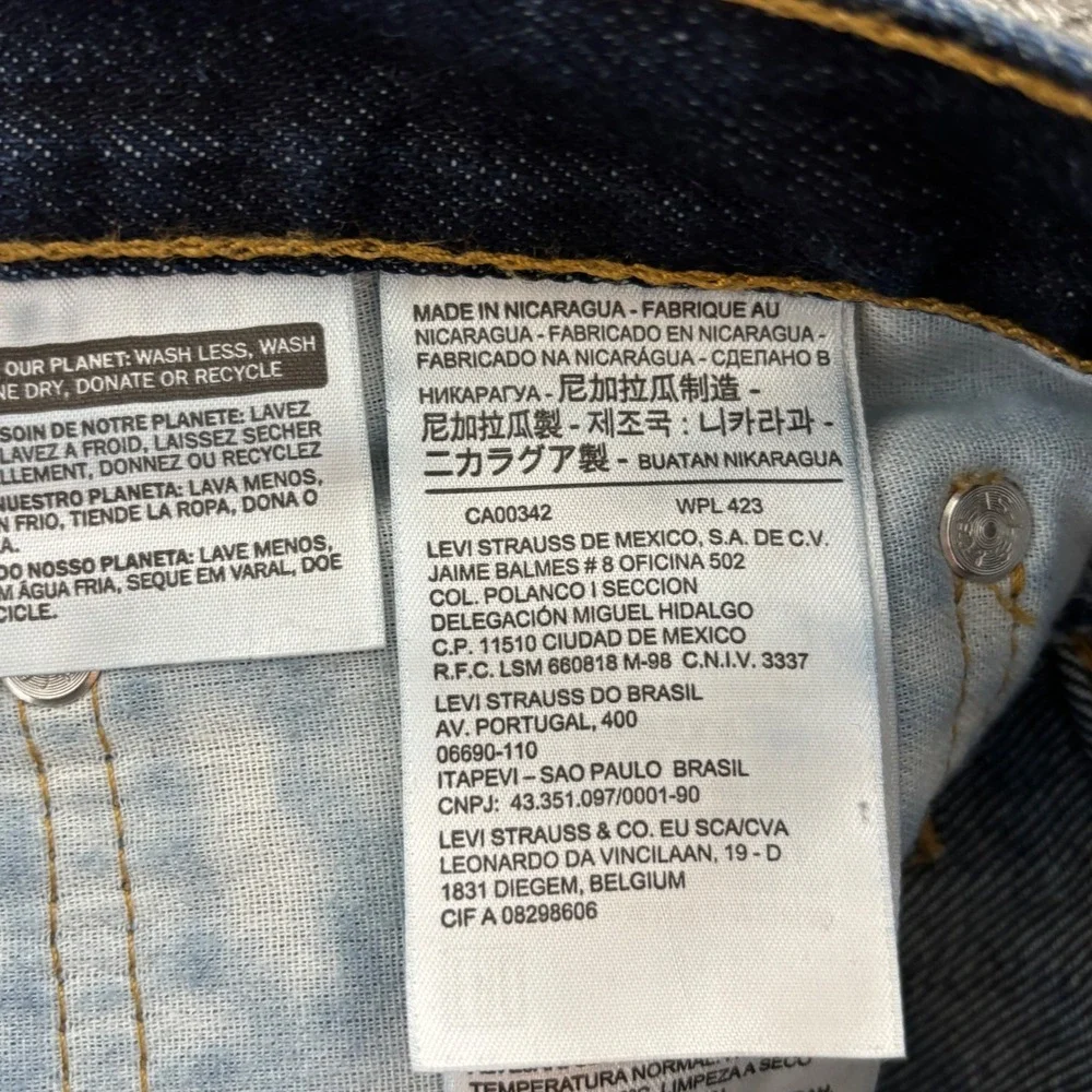 Levi's 517 Bootcut Jeans‎ Mens 36x30 Dark Wash Indigo Cotton Denim 00517-0217